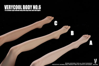 Very Cool Female Body No.6 Voluptuous Physique (Ver. C) 1/6 Scale Silicone Figure - View 19
