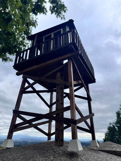 Mini Materials 1/12 Scale Fire Tower Lookout Plywood Miniature, 23.5-Inch - View 5