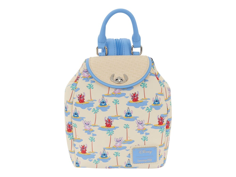 Loungefly Lilo & Stitch Angel, Stitch, & Leroy Micro Mini Backpack 8.25-Inch - View 2