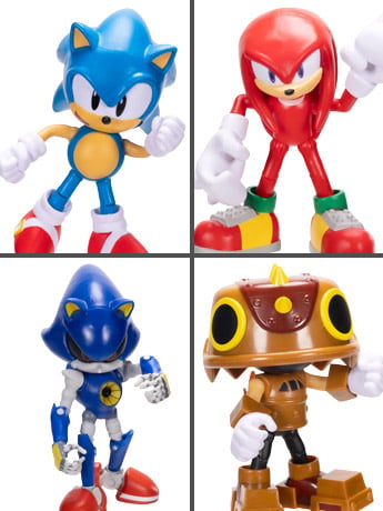 Jakks Pacific Sonic the Hedgehog 4-Inch Scale Wave 21 Figures Set of 4