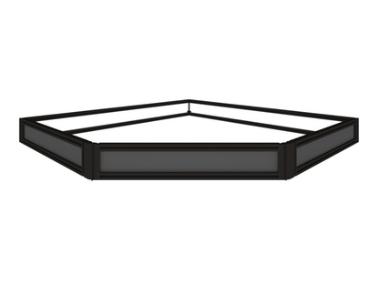 ModuCase Sixth Series 45-Degree Corner Display Riser, 100mm Black Aluminum - View 2