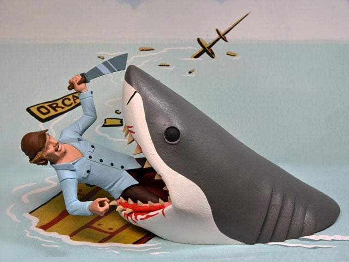 NECA Jaws Toony Terrors Jaws and Quint 6-Inch Figure Two-Pack - View 2