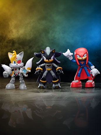 Jakks Pacific DC x Sonic the Hedgehog 5-Inch Scale Set of 3 Action Figures