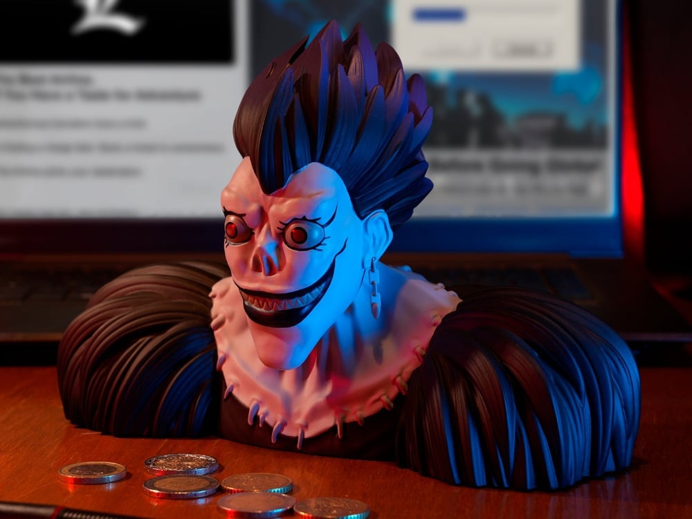 ABYstyle Death Note Ryuk (Sly Smile) Money Bank (6-Inch) - View 2