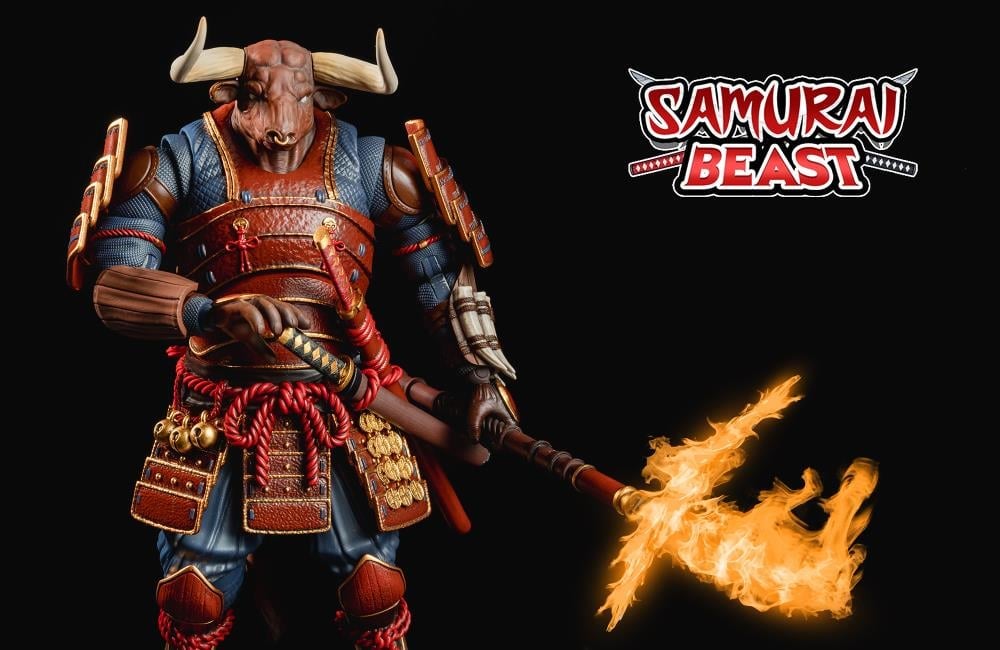 Golden Age Toy Samurai Beast Bone Horn Minotaro Assault Troop 1/12 Scale Figure with Bonus - View 6