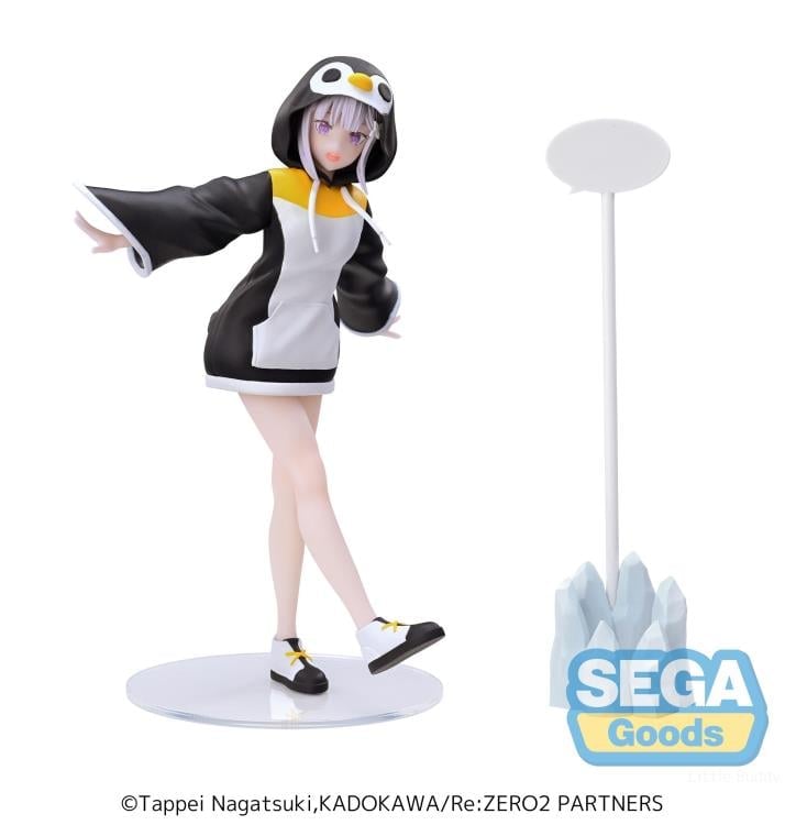 Sega Re:Zero Starting Life in Another World Luminasta Emilia (Kotoriasobi Ver.) Figure, 7.9-Inch - View 8
