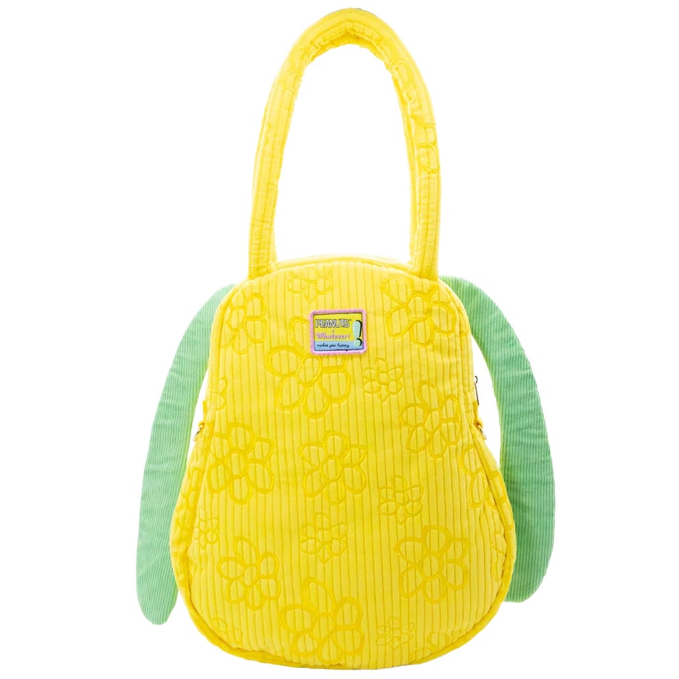 Whatever Peanuts Sherbet Spring Snoopy Oversized Corduroy Tote Bag - View 3