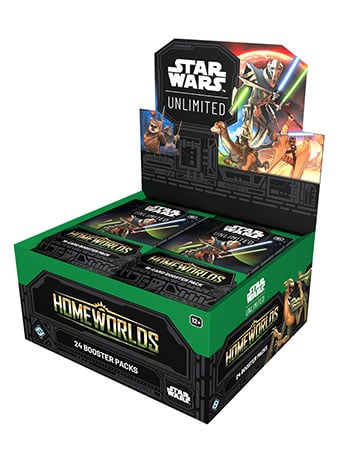 Fantasy Flight Games Star Wars: Unlimited Homeworlds Booster Display with 24 Booster Packs