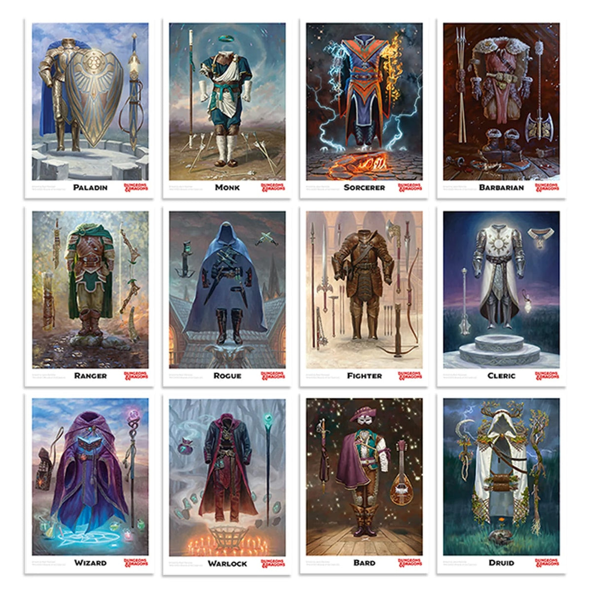 Fanattik Collectibles Dungeons & Dragons Class Cards and D20 Flip Coin Set - View 6