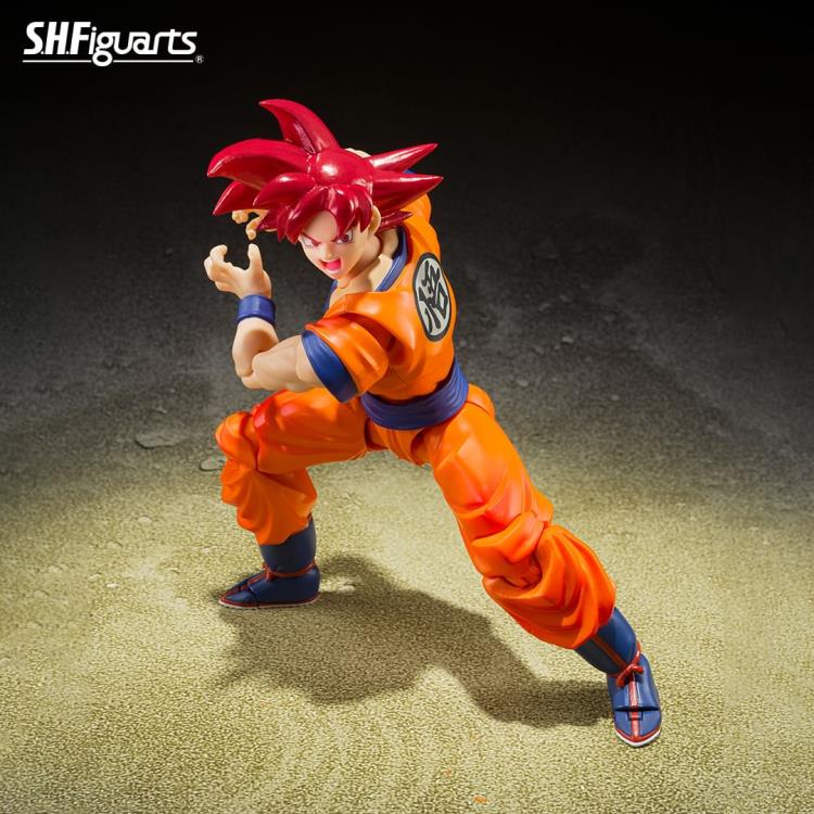 Bandai Tamashii Nations S.H.Figuarts Dragon Ball Super Super Saiyan God Goku (Saiyan God Instilled With the Light of Righteous Hearts) - View 6