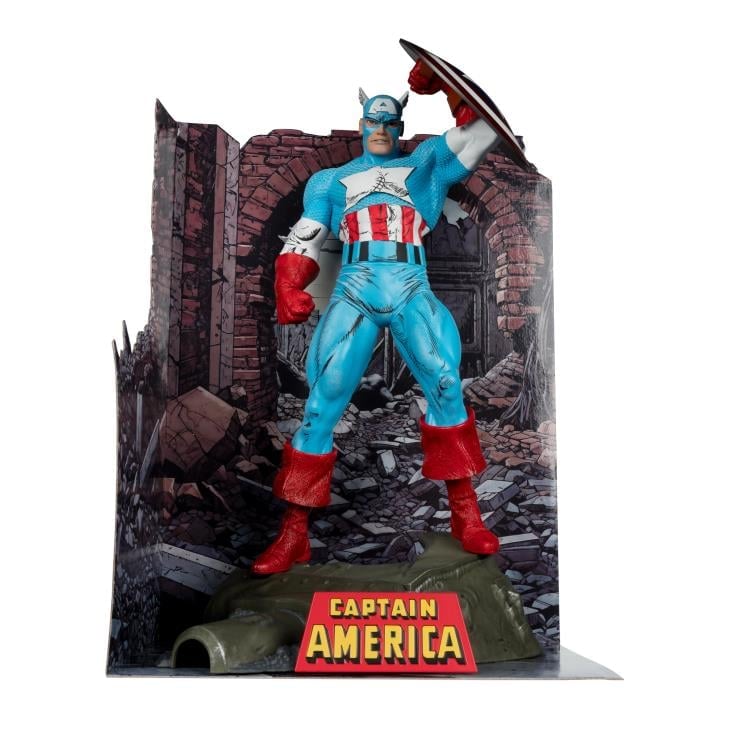 McFarlane Toys Marvel Comics Captain America (The Amazing Spider-Man #323) 1/6 Scale Action Figure - View 3