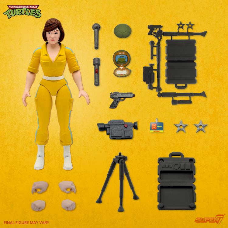 Super7 Teenage Mutant Ninja Turtles Ultimates! April O'Neil Plastic Action Figure - View 3