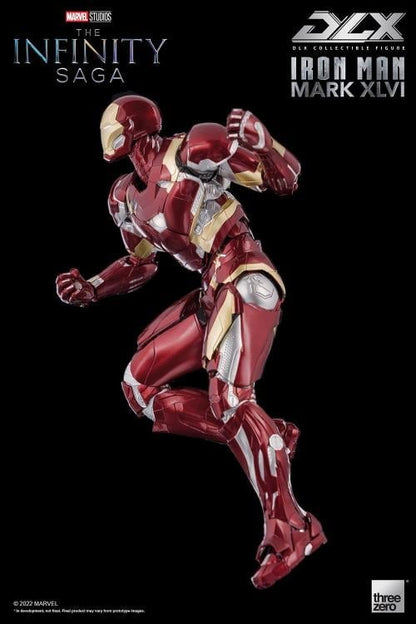 threezero Marvel Avengers: Infinity Saga DLX Iron Man Mark 46 1/12 Scale 7-Inch Action Figure - View 18