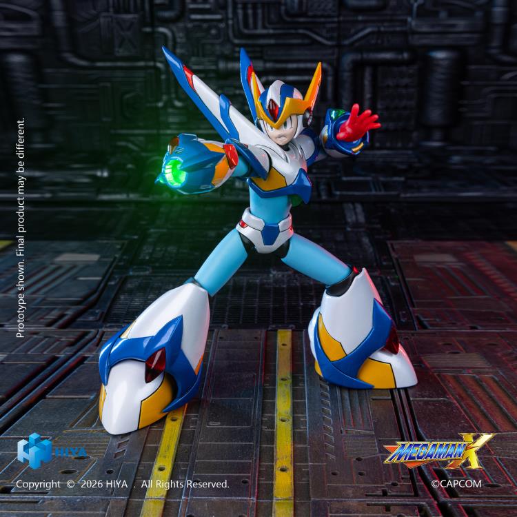 Hiya Toys Mega Man X Exquisite Basic X (Falcon Armor Ver.) 6-Inch Action Figure - View 7