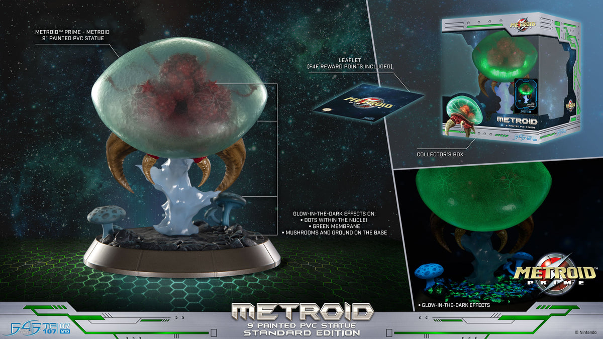 First 4 Figures Metroid Prime Metroid True Form 8-Inch PVC Statue - View 28