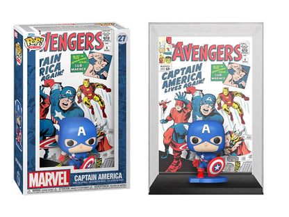 Funko Pop! Comic Covers Marvel Captain America Avengers #4 Vinyl Figure - View 2