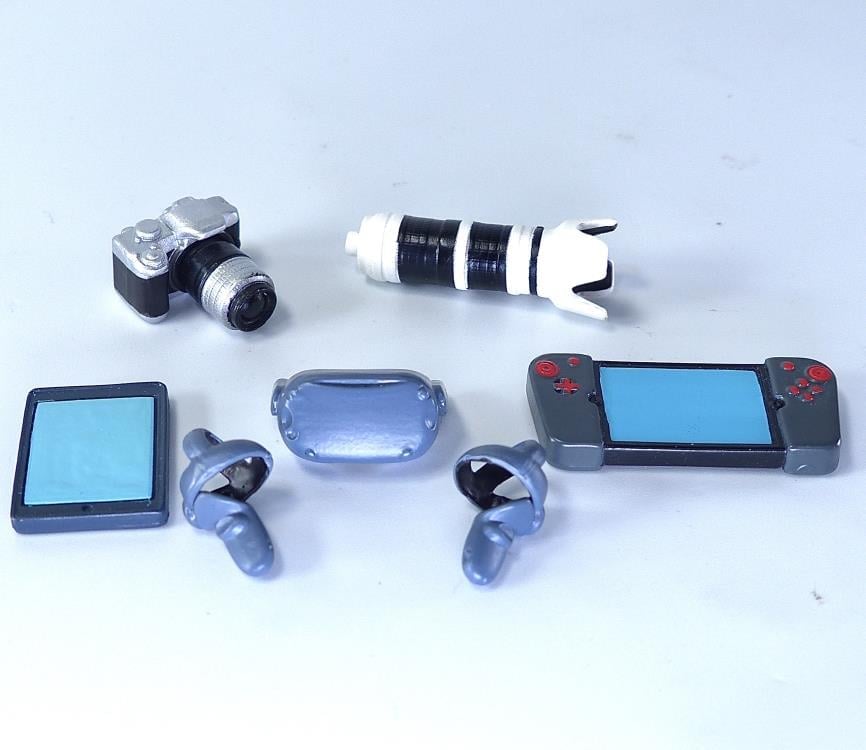 Happycat Industries Game On! Super Action Stuff Set B - Cats with Knives 2 Action Figure Accessory Set 1/12 Scale - View 7