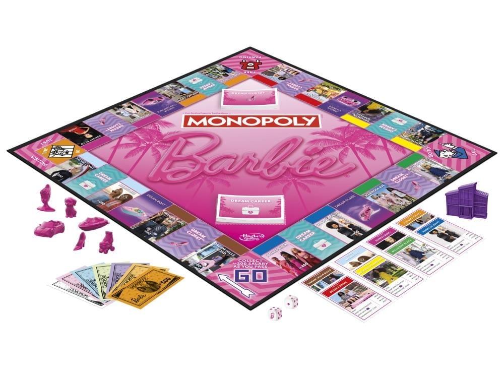 Hasbro Monopoly Barbie Edition Property-Trading Board Game - View 5