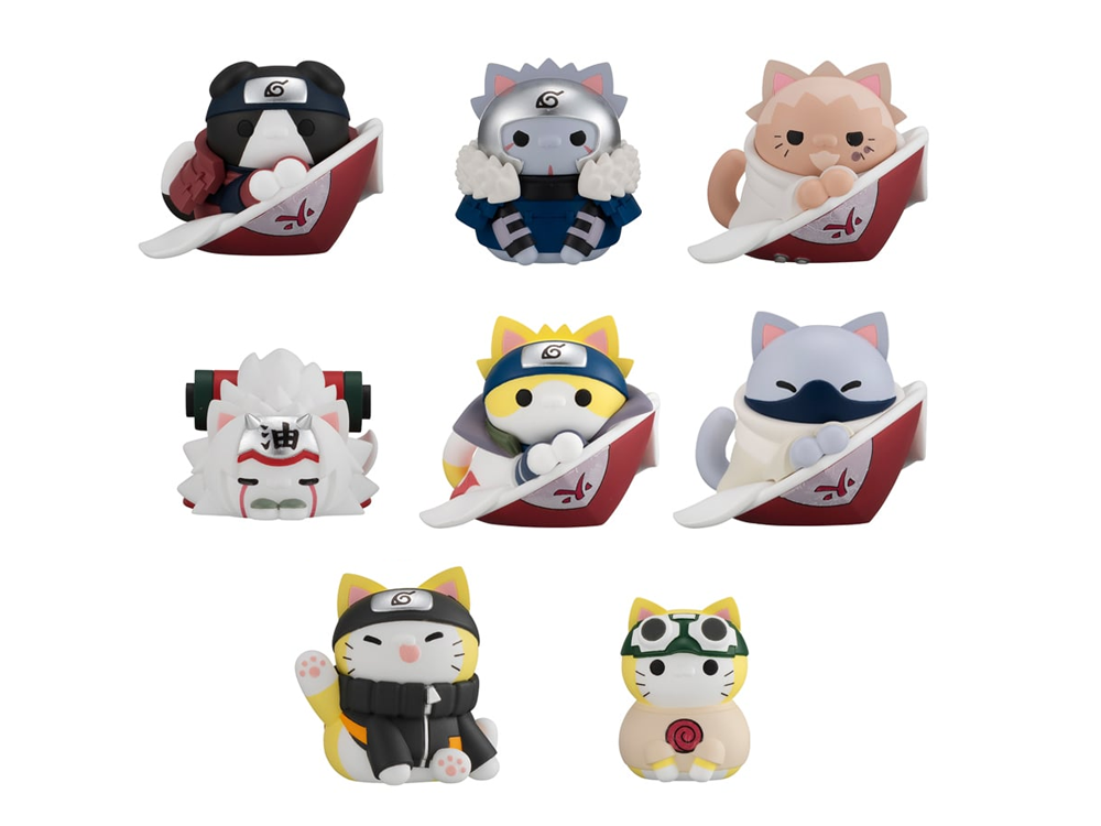 MegaHouse Naruto: Shippuden Nyaruto! Mega Cat Project The Bond Between Master and Disciple Box of 8 Random Figures (Reissue) - View 2