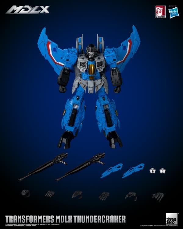 threezero Transformers MDLX Articulated Figure Series Thundercracker 7.8-Inch Action Figure - View 22