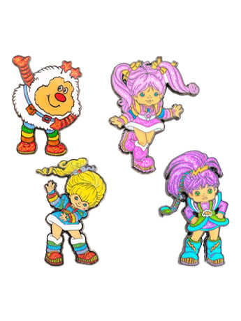 The Loyal Subjects Rainbow Brite SDCC 2024 Exclusive Glitter Enamel Pin Set