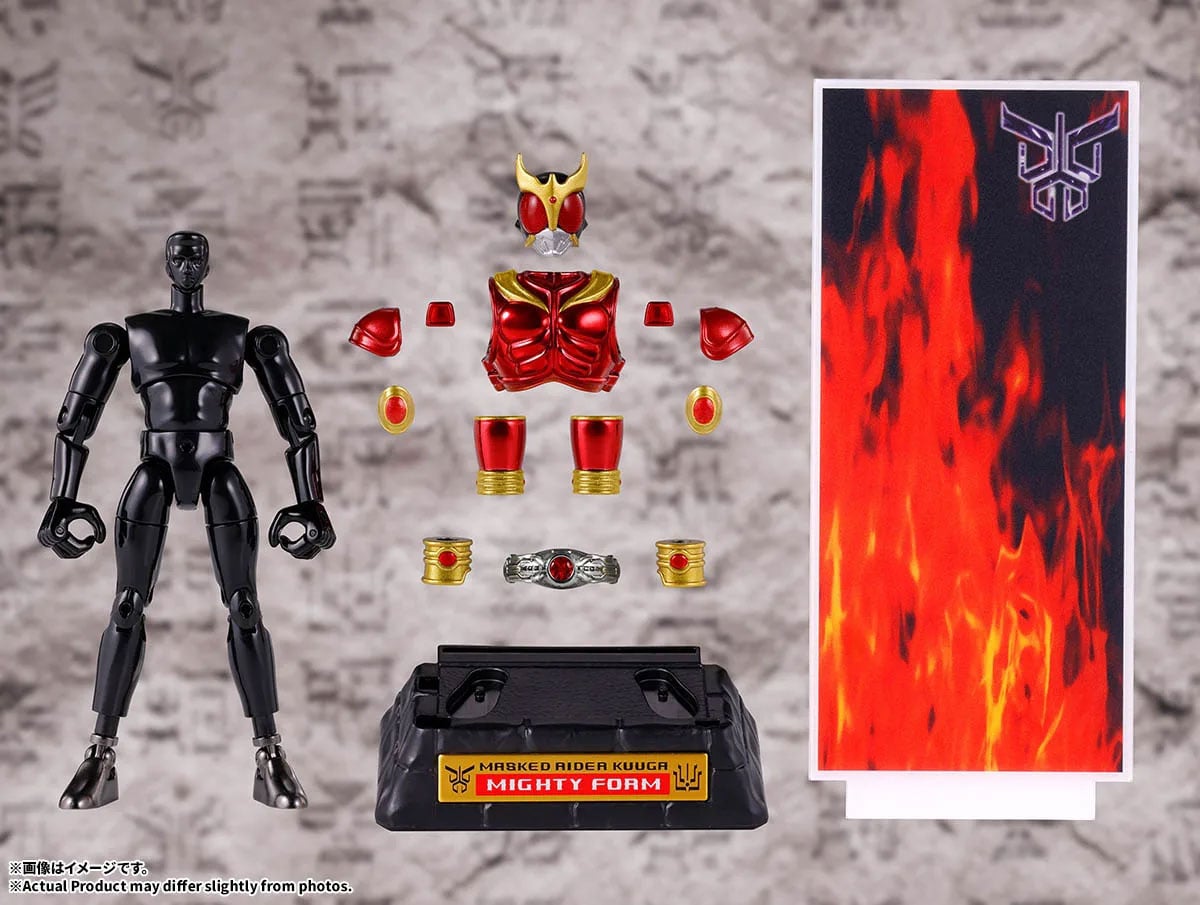 Bandai Souchaku Henshin Kamen Rider Kuuga Mighty Form Action Figure (4.9-Inch) - View 10