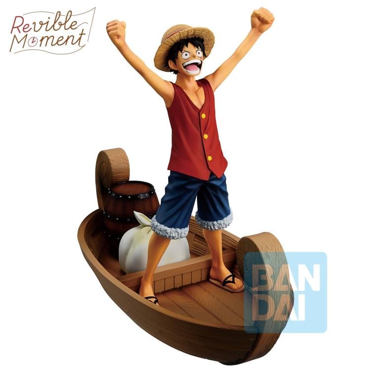 Bandai One Piece Revible Moment Ichibansho Monkey D. Luffy I'm Going to Be King of the Pirates! Memories of Adventure Figure - View 5
