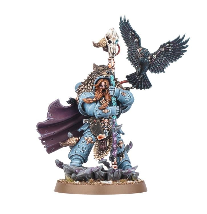 Games Workshop Warhammer 40,000 Space Wolves Njal Stormcaller Citadel Plastic Miniature - View 3
