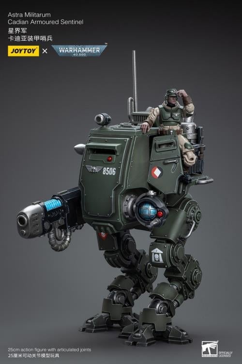JoyToy Warhammer 40K Astra Militarum Cadian Armoured Sentinel 1/18 Scale Plastic Action Figure - View 8