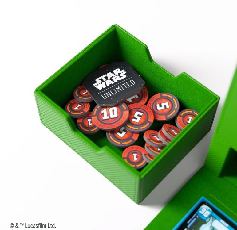 Gamegenic Star Wars: Unlimited Twin Suns Green Deck Pod in Hexafyber Material - View 24