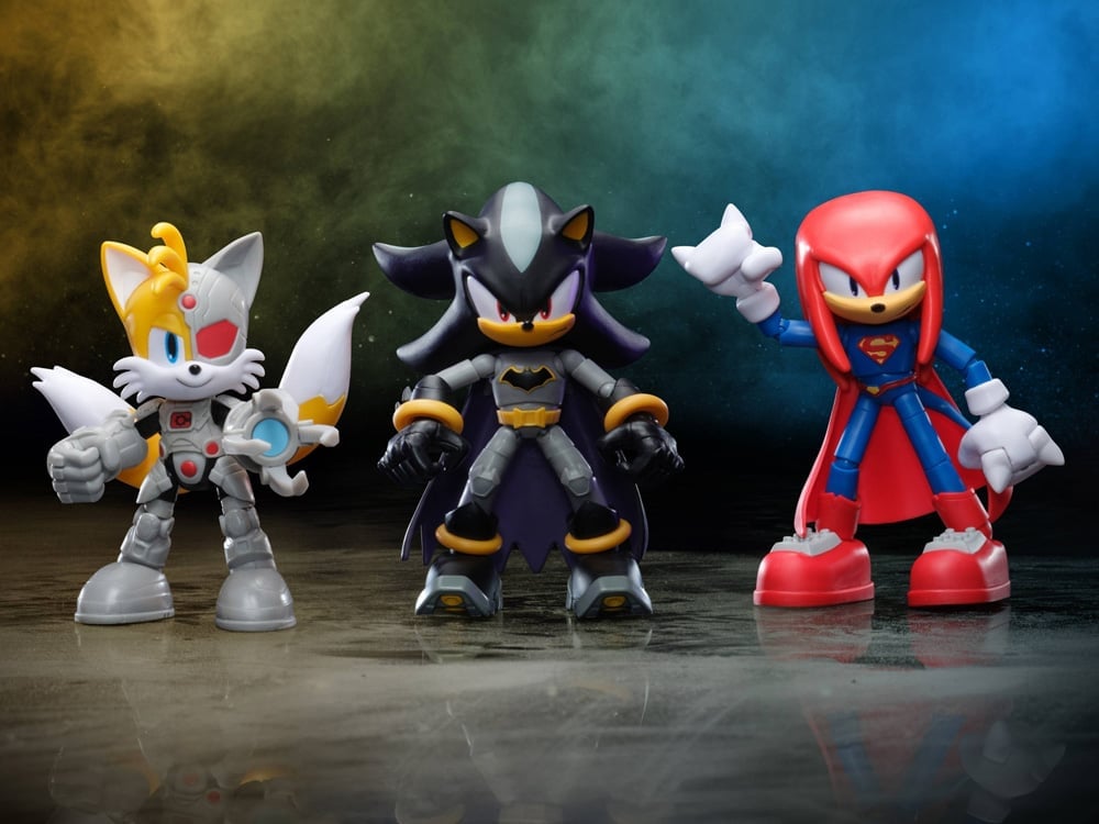 Jakks Pacific DC x Sonic the Hedgehog 5-Inch Scale Set of 3 Action Figures - View 2