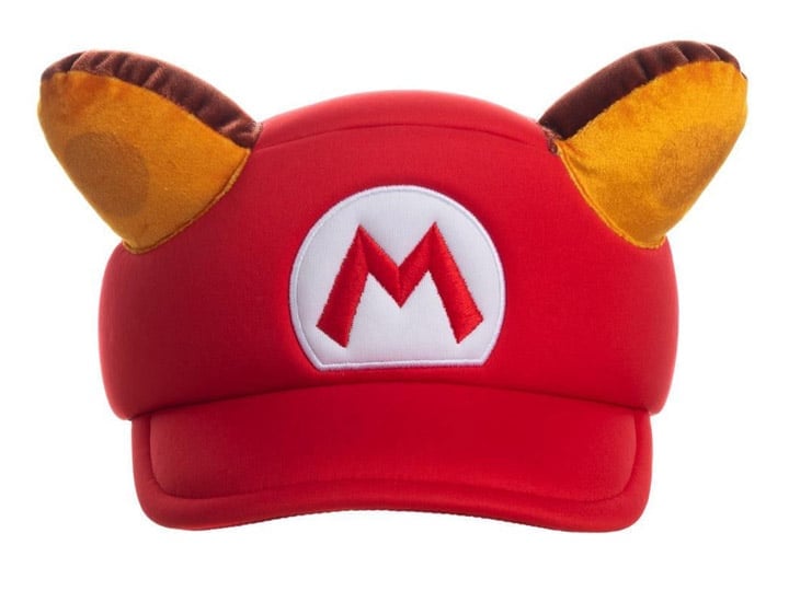 Bioworld Super Mario Raccoon Cosplay Hat in Polyester, 22.8-Inch - View 2