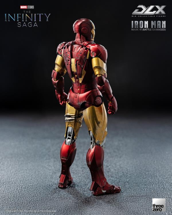 threezero Marvel Infinity Saga DLX Iron Man Mark 6 (Battle Damaged Ver.) 1/12 Scale 7-Inch Action Figure - View 8
