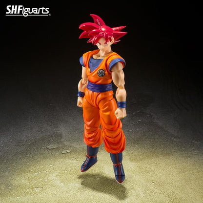 Bandai Tamashii Nations S.H.Figuarts Dragon Ball Super Super Saiyan God Goku (Saiyan God Instilled With the Light of Righteous Hearts) - View 4