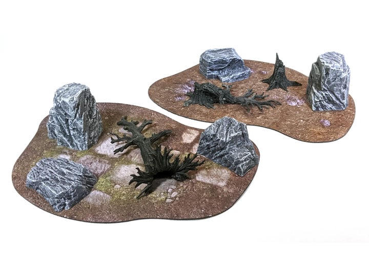 Monster Fight Club Monster Scenery Broken Ground Tabletop Scenery Set - View 2