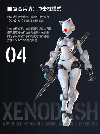 Sheik Mainland 3 Min Project Xenodash (White Ver.) 1/18 Scale Plastic Model Kit - View 7