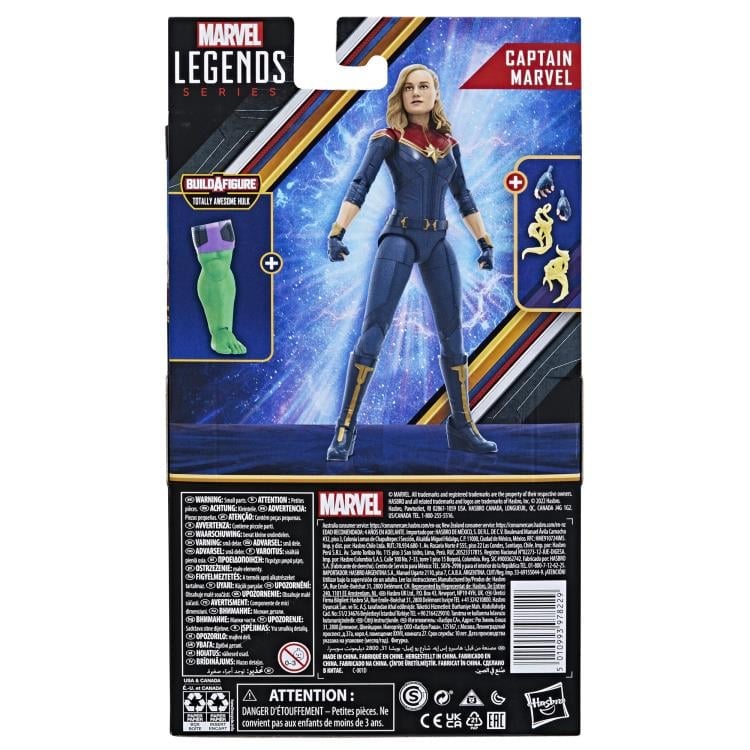 Hasbro The Marvels Marvel Legends Captain Marvel Action Figure (Totally Awesome Hulk BAF) - View 9