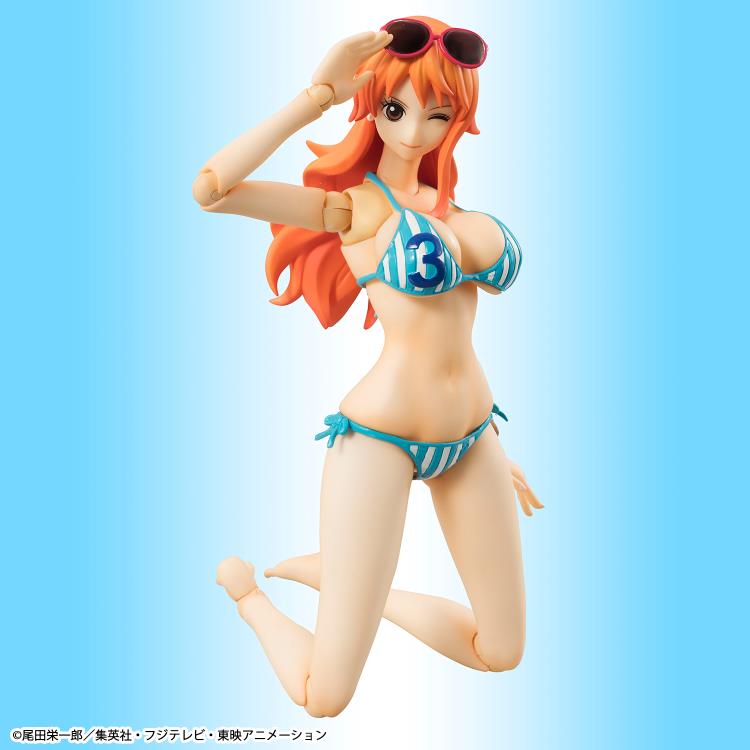 MegaHouse One Piece Variable Action Heroes Nami Summer Vacation Ver. Action Figure (Reissue) - View 9