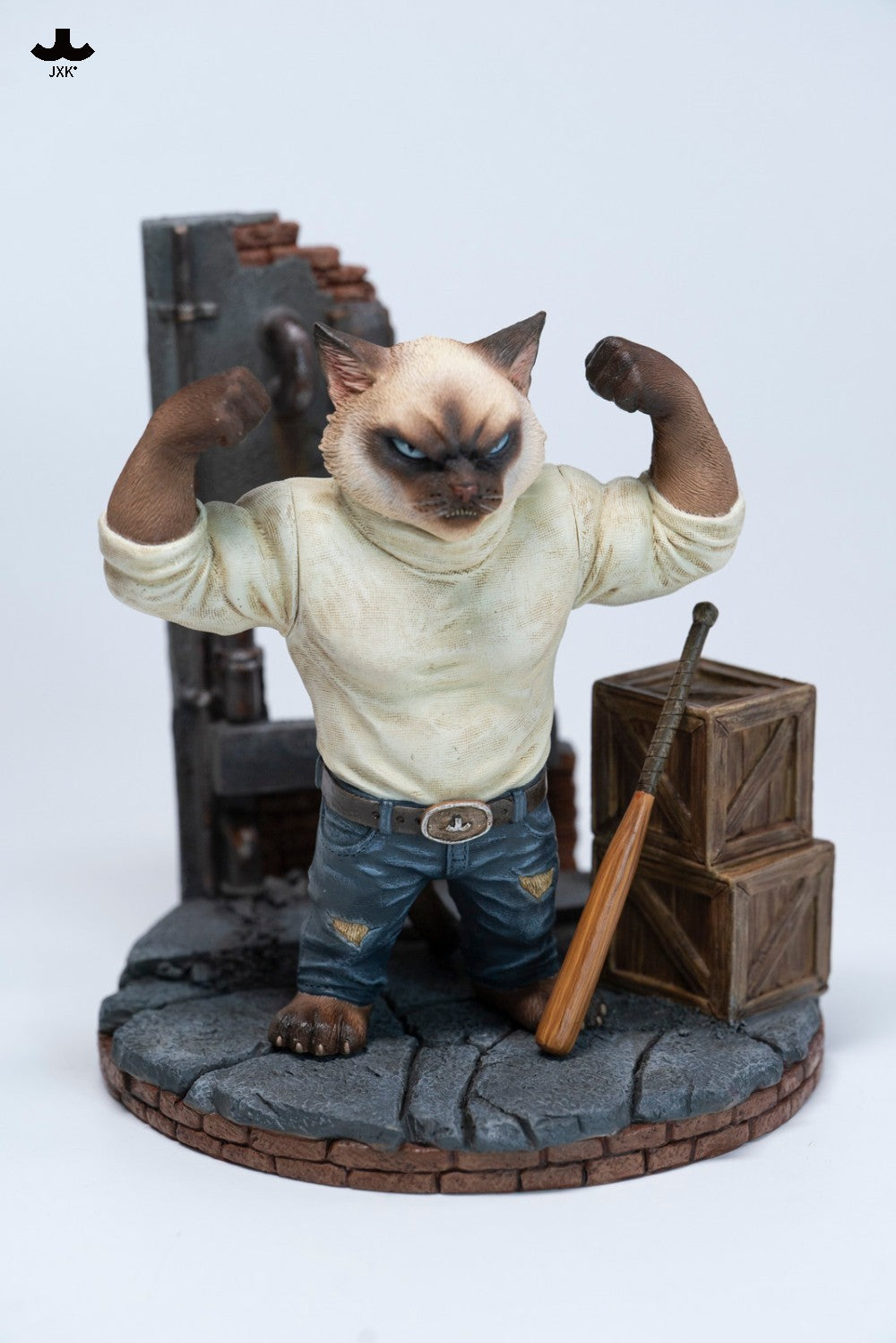 JxK.Studio Gangster Cat Enforcer Rocky 6-Inch Resin Figure - View 7