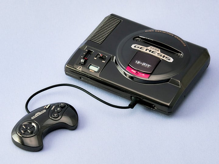 Square Enix Products Sega Hardware Series Bright Arts Gallery Genesis Console Zinc Alloy Piece - View 2