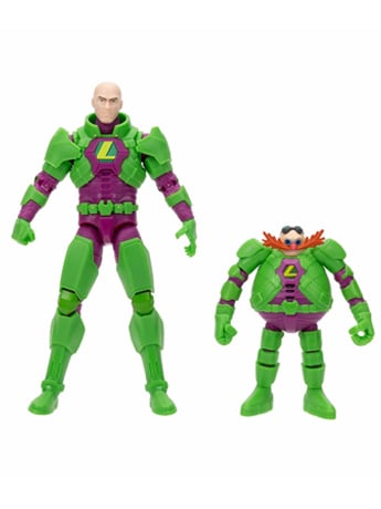 Jakks Pacific DC Comics x Sonic the Hedgehog Dr. Eggman & Lex Luthor Action Figure Two-Pack