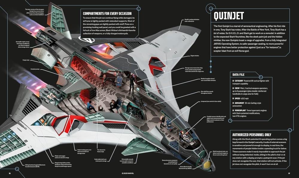 Marvel Studios Cross-Sections Book by DK Publishing - View 3