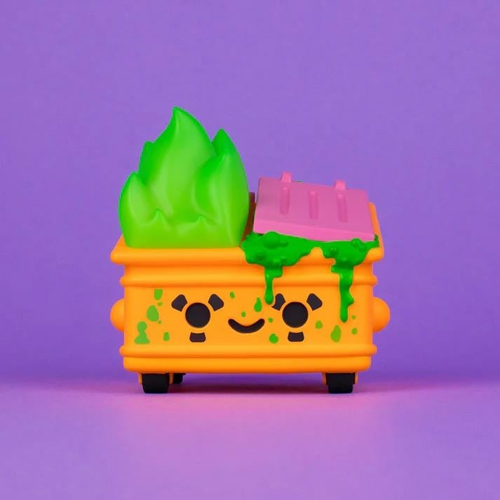 100% Soft Dumpster Fire Toxic Waste Radioactive Orange Edition 3.5-Inch Vinyl Figure - View 4