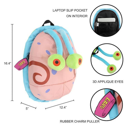 Bioworld Merchandising SpongeBob SquarePants Gary 16-Inch Polyester Backpack - View 8