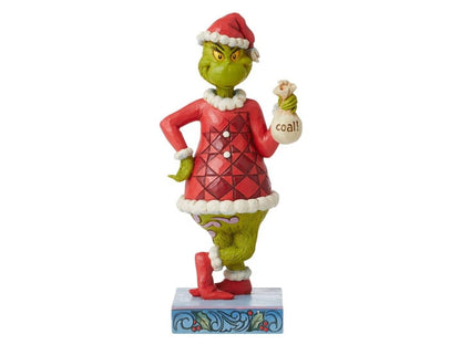 Enesco Jim Shore Dr. Seuss The Grinch with Bag of Coal 9.06-Inch Resin Figurine - View 2