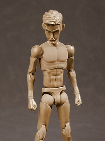 6in Studio 1/12 Scale Male Body (MK I) Plastic Action Figure Base Body