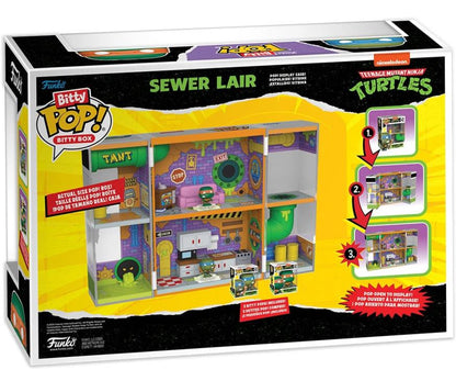 Funko Teenage Mutant Ninja Turtles Bitty Pop! Bitty Box Sewer Lair with Michelangelo and Leonardo - View 5