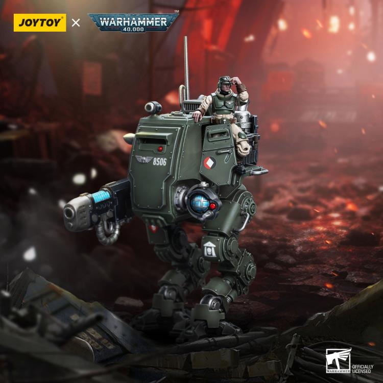 JoyToy Warhammer 40K Astra Militarum Cadian Armoured Sentinel 1/18 Scale Plastic Action Figure - View 3