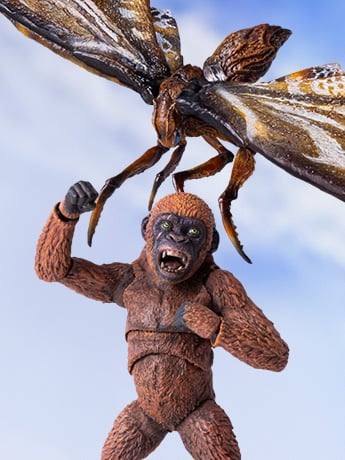 Hiya Toys Godzilla x Kong: The New Empire Exquisite Basic Series Mothra and Suko Action Figure Set
