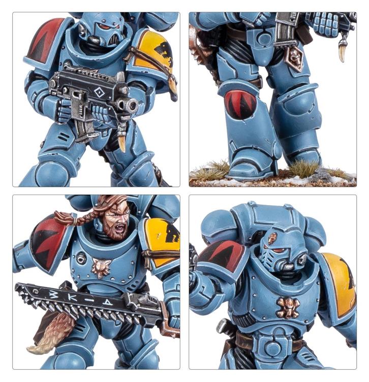 Games Workshop Warhammer 40,000 Space Wolves Grey Hunters Citadel Plastic Miniatures Set - View 4